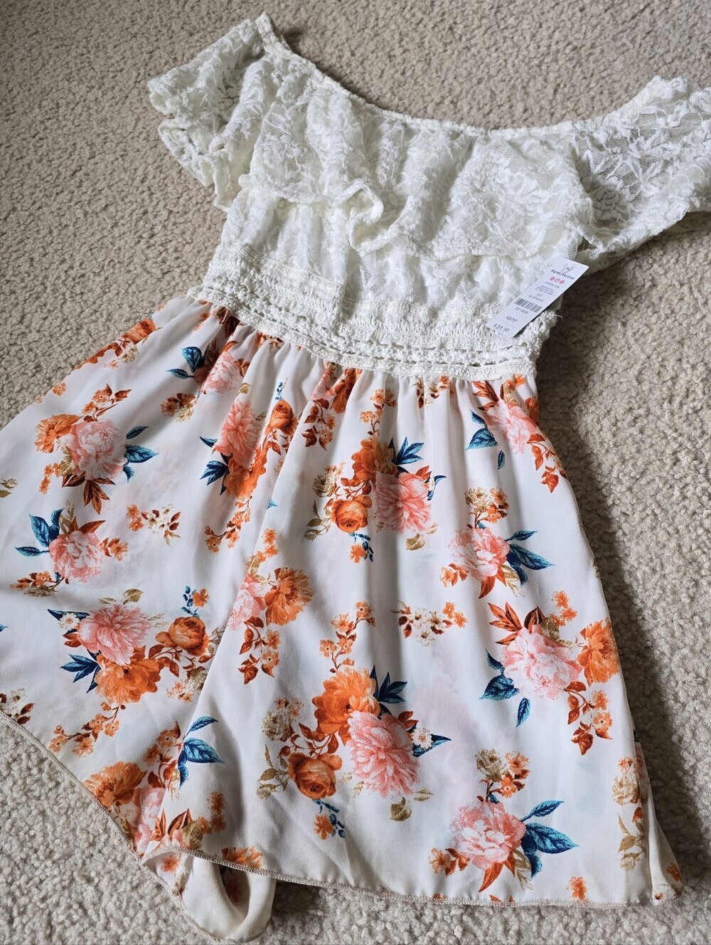 NWT Romper Lace Floral Ardene Womens Size XS